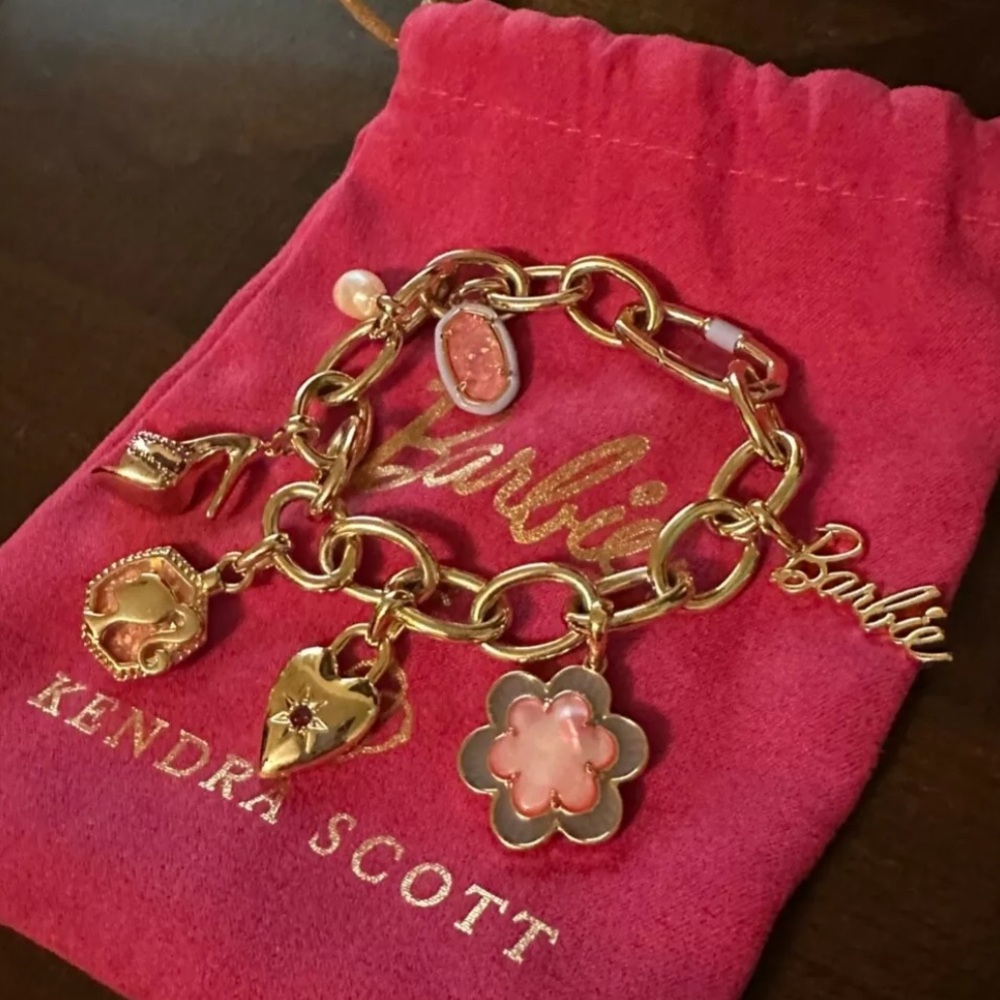 Barbie gold charm bracelet by Kendra Scott - Picture 2 of 2